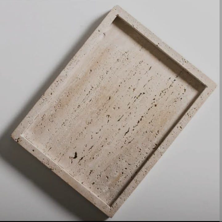 Textured Travertine Sculpture - GR Marbles