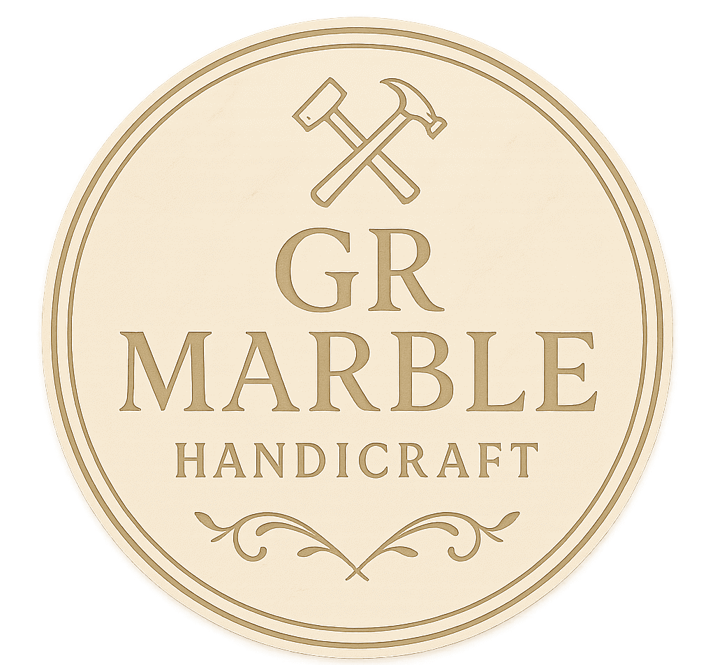 GR Marbles Logo - Handcrafted Marble Products