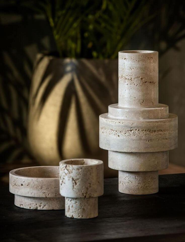 Handcrafted Travertine Decor by GR Marbles